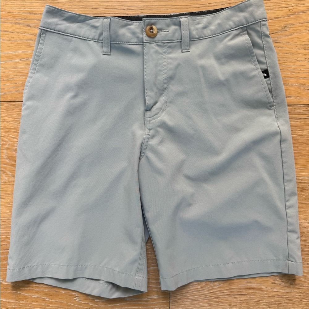 Quiksilver Kids Light Gray Amphibian Swim Trunks